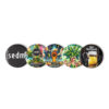 Set of pin buttons